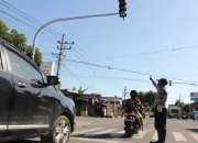 Dishub Ponorogo Pasang Traffic Light di Simpang Empat Brahu untuk Kurangi Kepadatan Arus Lalu Lintas