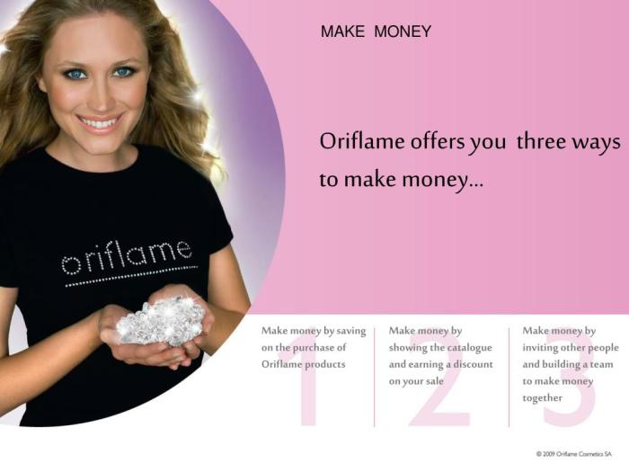 Oriflame make money