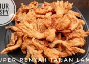 Resep Jamur Crispy Renyah dan Gurih, Cara Mudah Bikin Camilan Sehat yang Bikin Nagih dalam 30 Menit