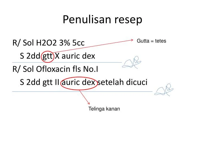 penulisan resep dhp