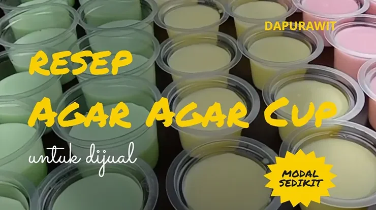 resep agar-agar cup kekinian