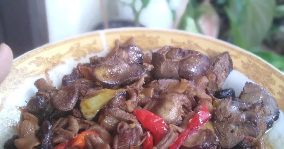 resep ati ampela kecap pedas