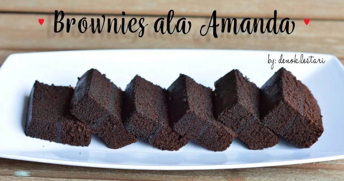 resep brownies amanda