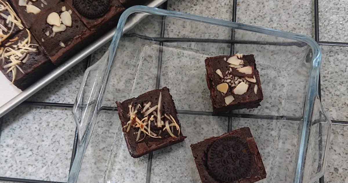 resep brownies sekat 24x24