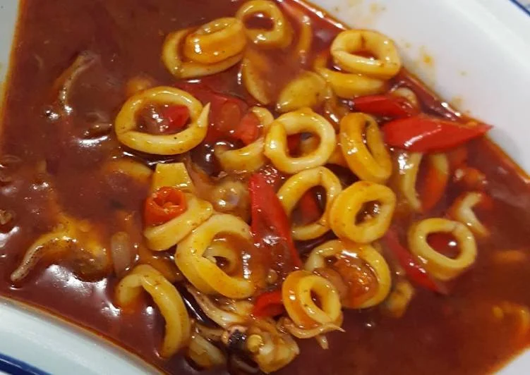 resep cumi saus padang