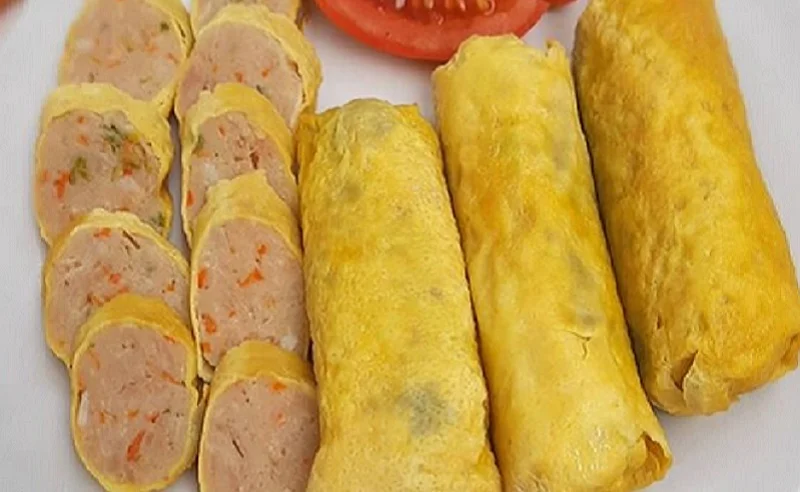 resep egg chicken roll