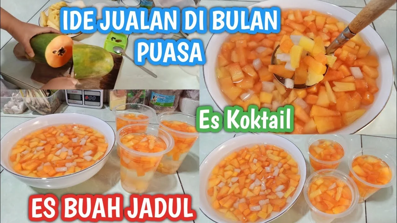 resep es buah aquarium untuk jualan