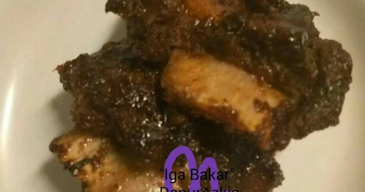 resep iga bakar teflon simple