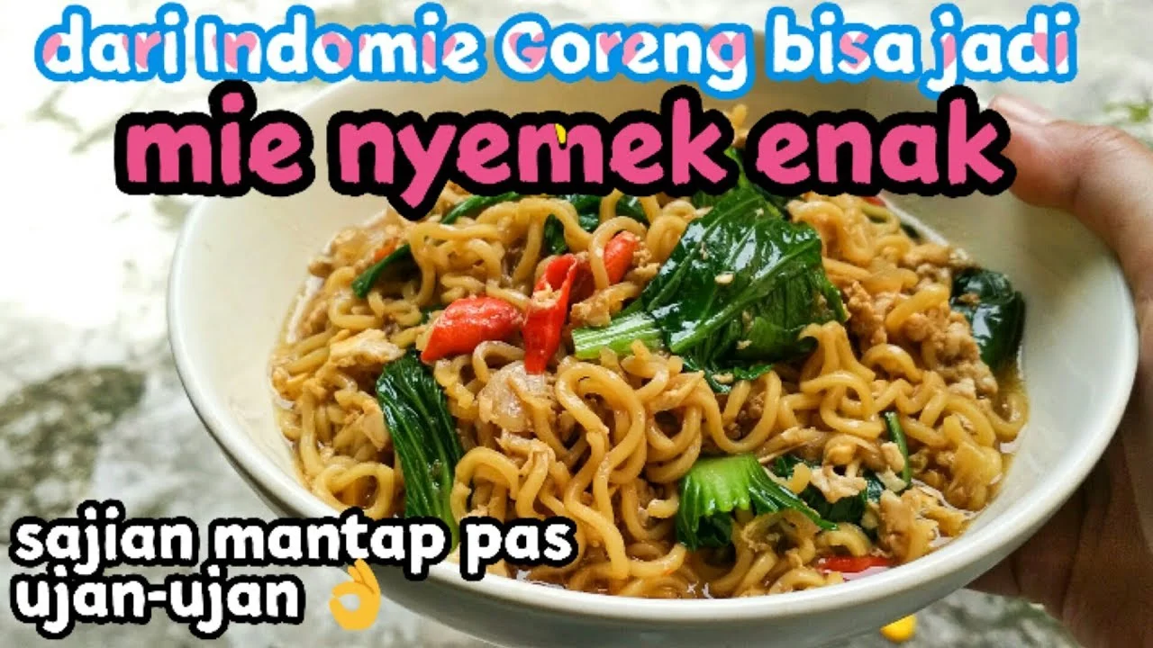 resep indomie goreng nyemek