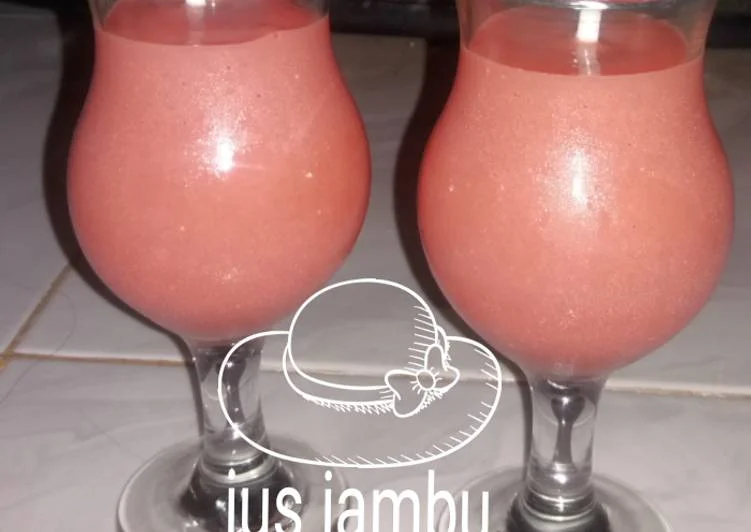 resep jus jambu merah