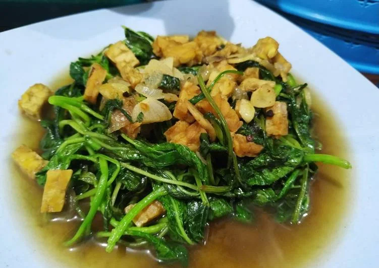 resep kangkung tempe