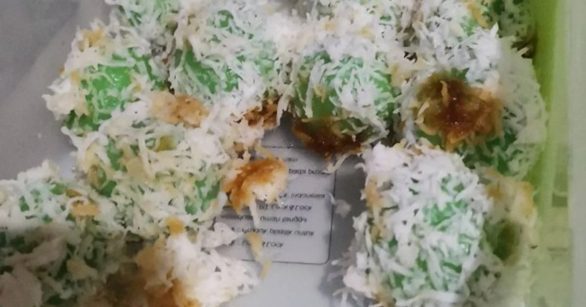 resep klepon tepung beras