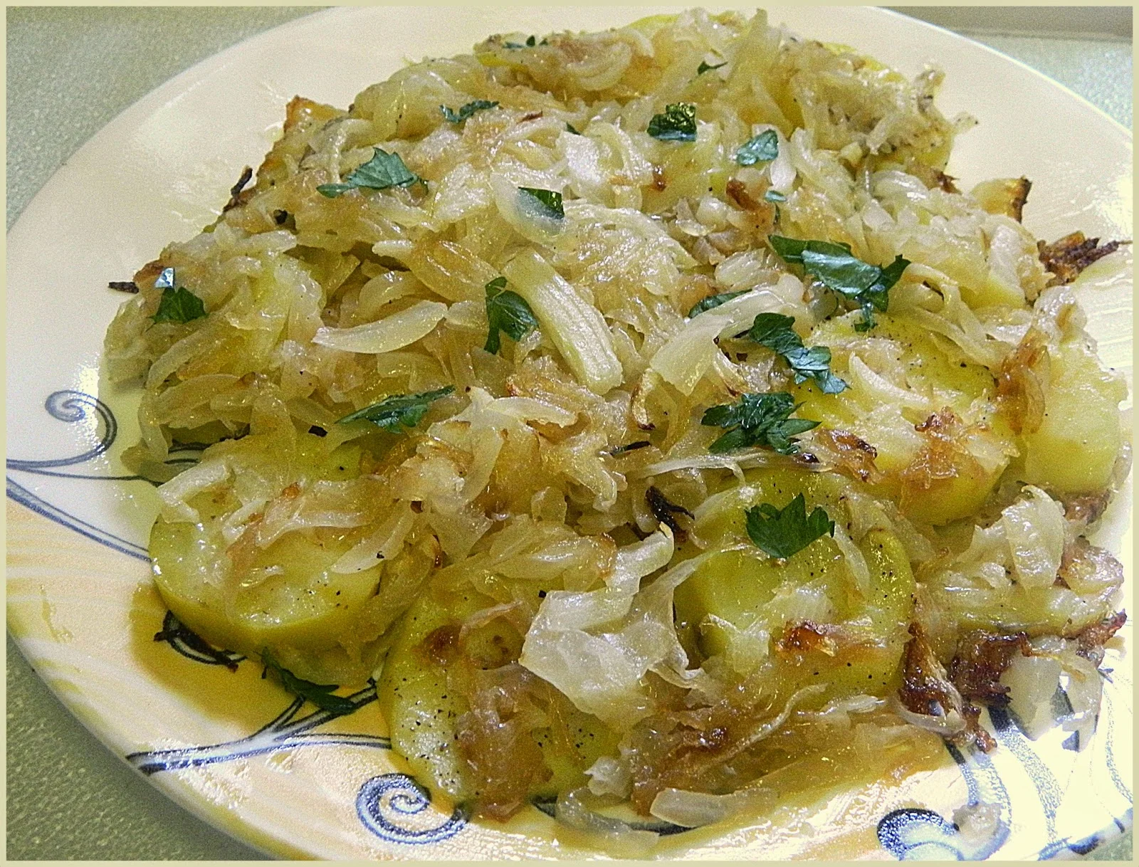 resep lyonnaise potato