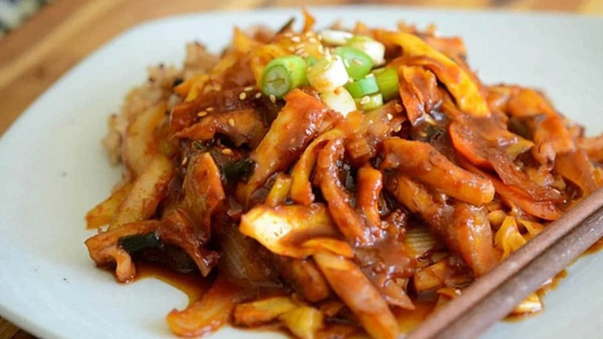 resep ojingeo bokkeum