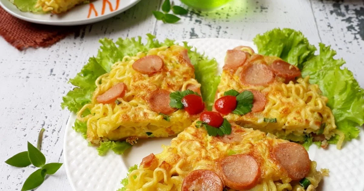 resep omelet mie telur sederhana