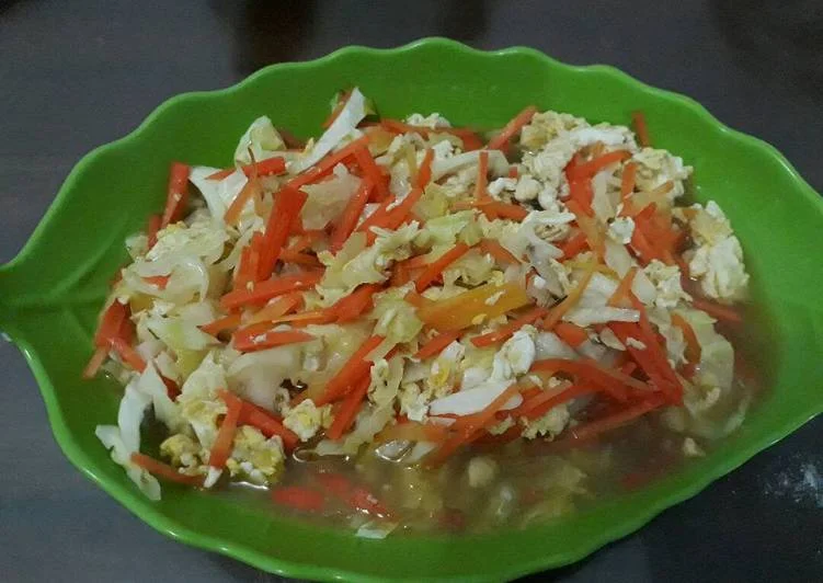 resep orak arik telur kol