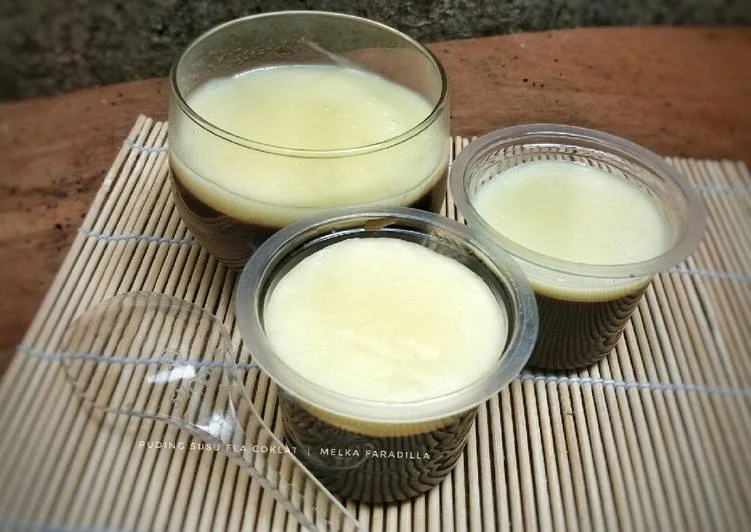 resep puding susu uht coklat