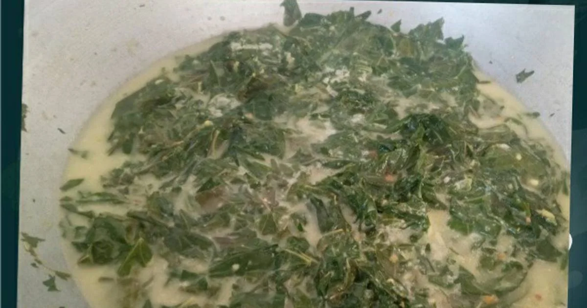 resep sayur daun singkong santan sederhana