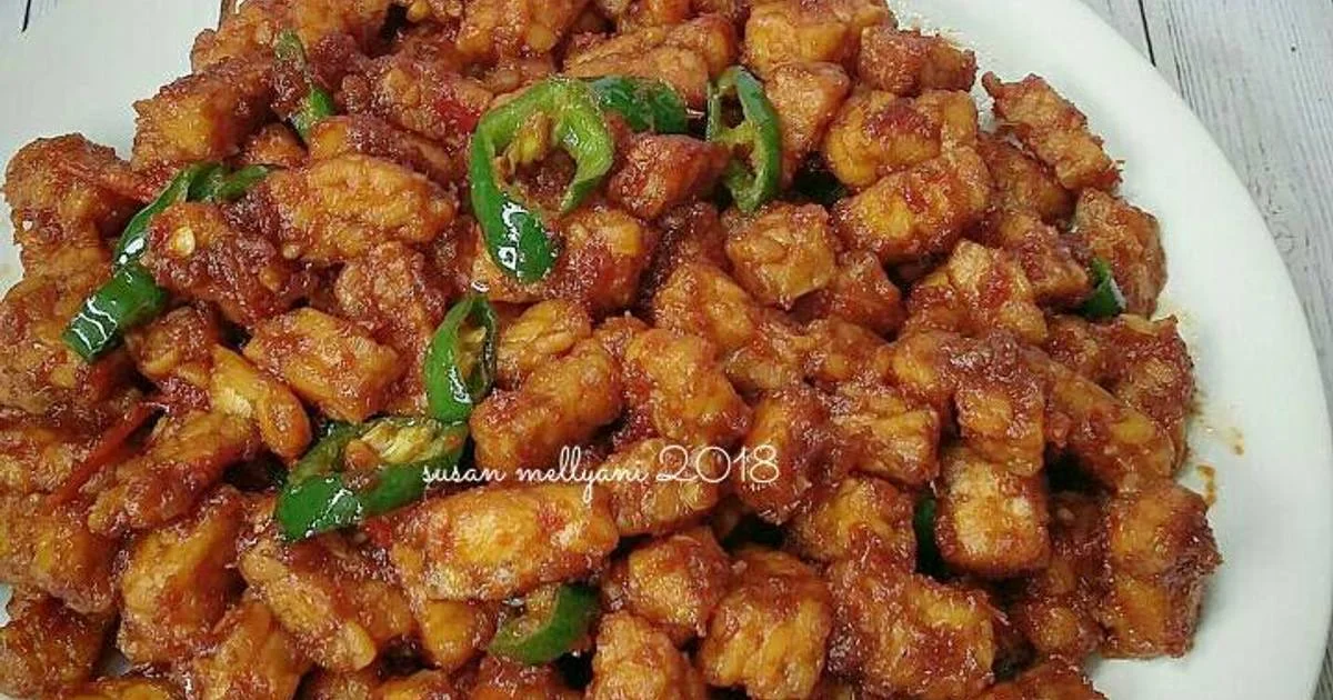 resep tempe orek basah