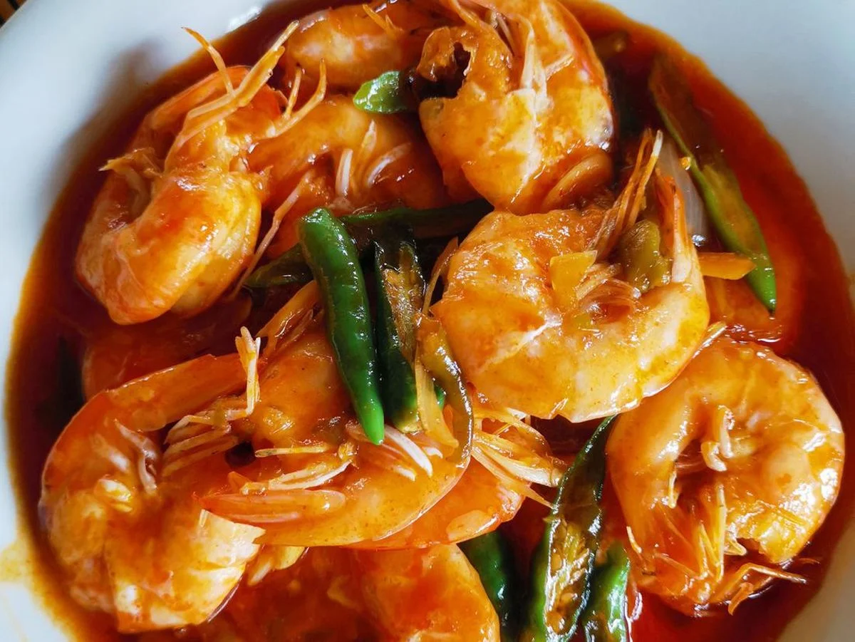 resep udang saus padang