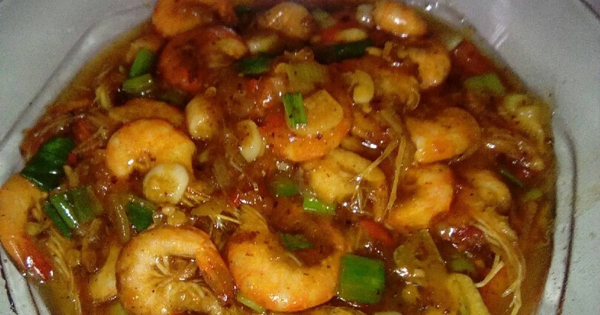 resep udang saus tiram saori