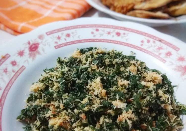 resep urap daun singkong