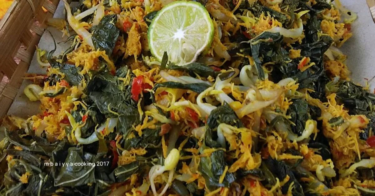 resep urap daun singkong khas sunda